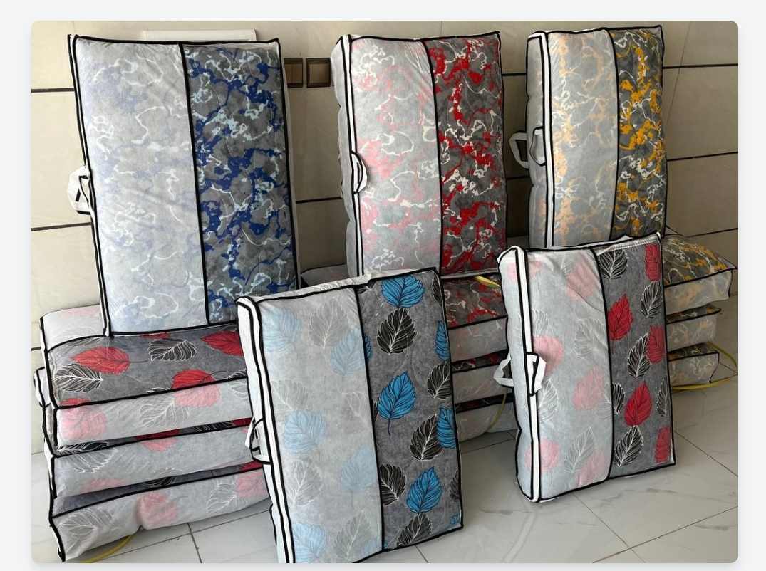 تصویر 2 از قیمت عمده تشک مسافرتی 3 کیلویی بدون زیپ الیاف آکاردئونی رویه پنبه دوزی شده