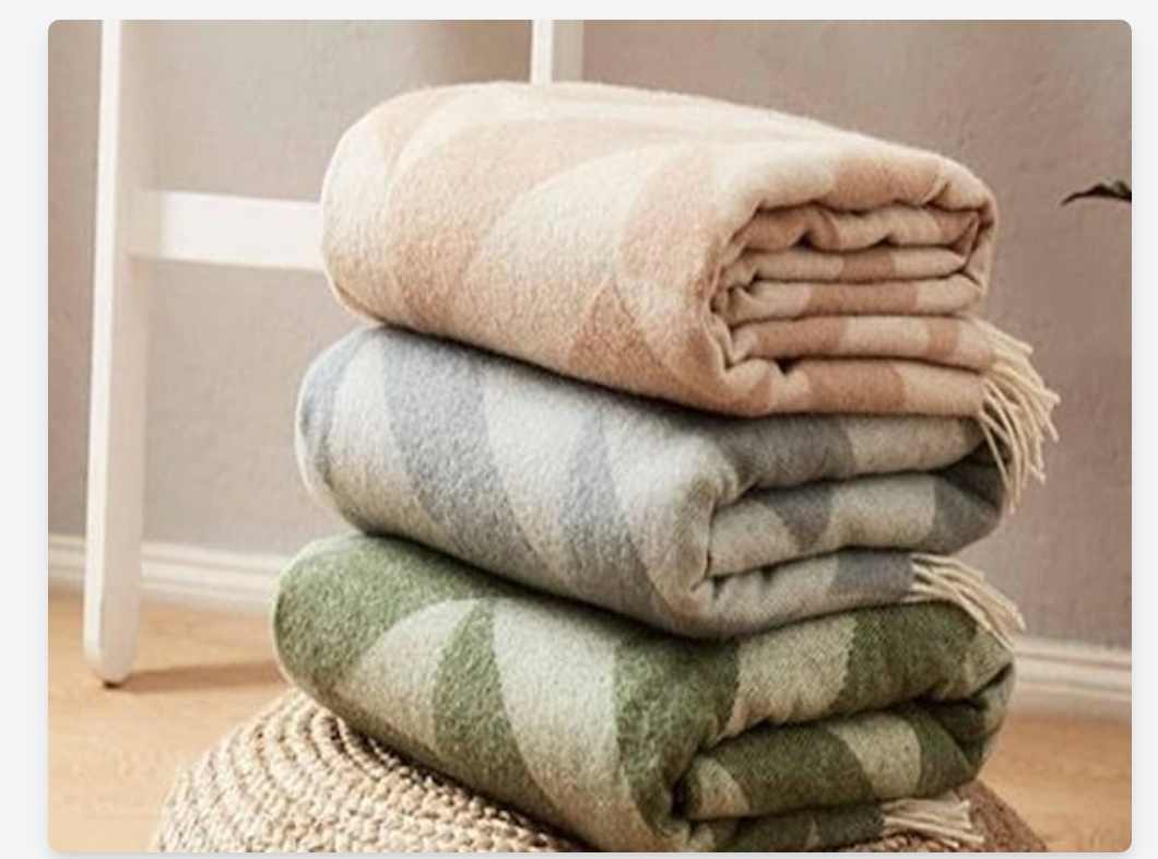 پتو پشمی دو نفره با کیفیت بالا گرم و نرم برای راحتی مشتری