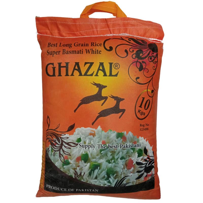 تصویر 3 از قیمت برنج دانه بلند سوپر باسماتی سفید پاکستانی غزال