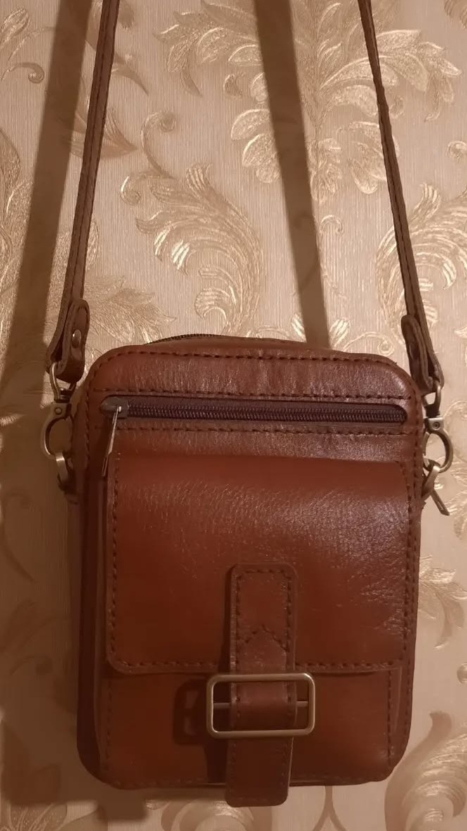 تصویر 2 از کیف دوشی چرم مردانه