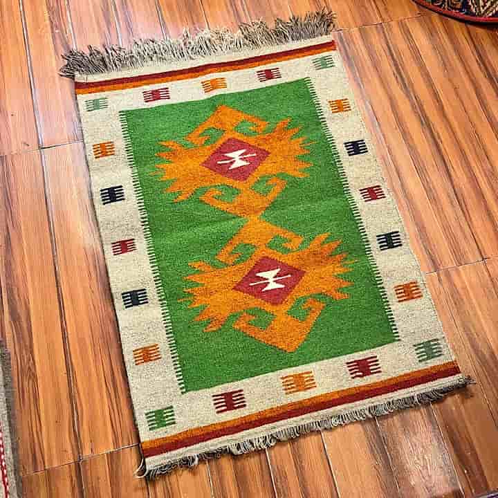 تصویر 4 از قیمت خرید گلیم دستباف دورو ترکمنی عمده به صرفه و ارزان