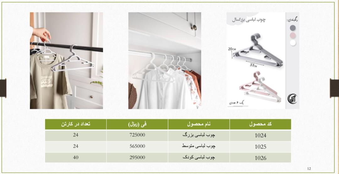 خرید ارزان ترین چوب لباسی بزرگ و متوسط و کوچک در ایران + قیمت عمده