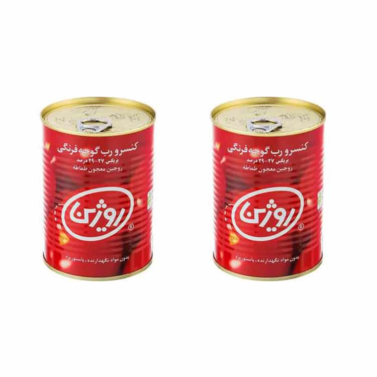 تصویر 3 از رب گوجه فرنگی روژین انتخابی پرمایه برای غذای اصیل