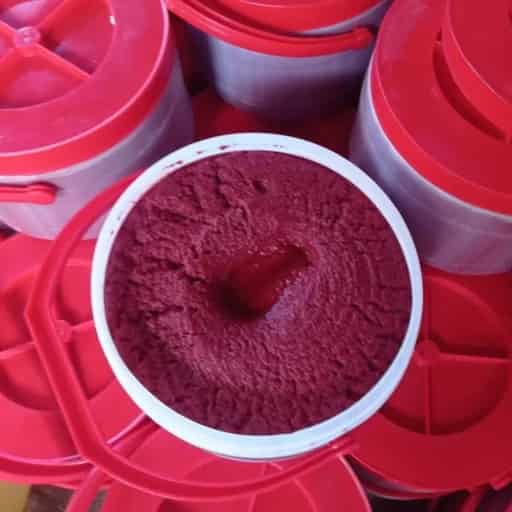 رب گوجه فرنگی خانگی انتخابی پرمایه برای غذای اصیل