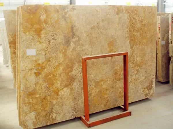 قیمت سنگ اسلب تراورتن لیمویی موجدار با کیفیت ارزان + خرید عمده