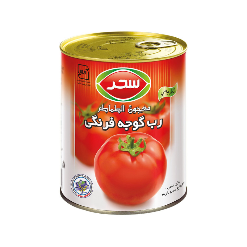 قیمت رب گوجه قوطی 800 گرمی سحر + خرید باور نکردنی