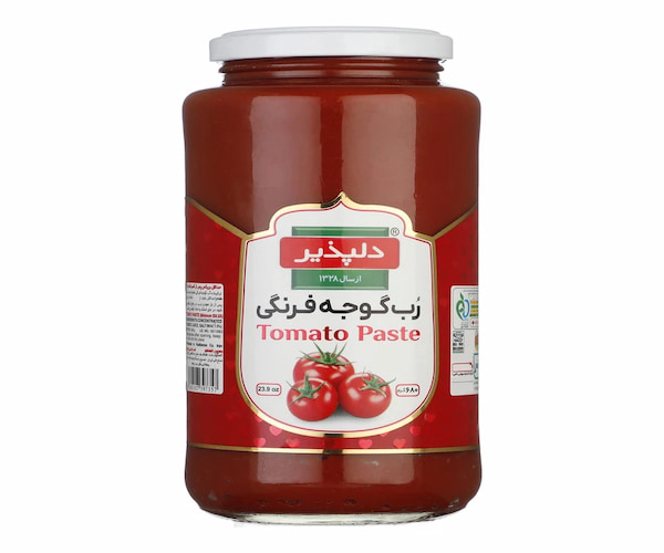 قیمت خرید رب گوجه فرنگی دلپذیر شیشه 800 گرمی + فروش ویژه