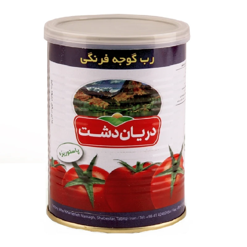 تصویر 1 از قیمت و خرید رب گوجه فرنگی دریان دشت صادراتی + فروش ارزان