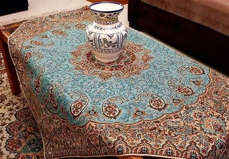 تصویر 2 از قیمت رو میزی ترمه قدیمی + خرید باور نکردنی