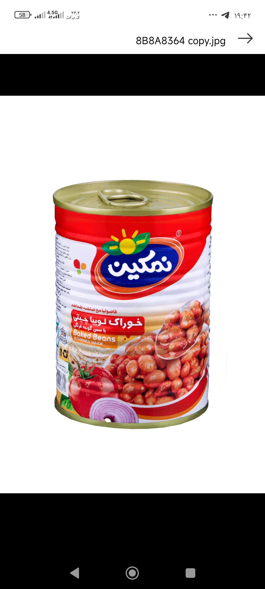 تصویر 1 از قیمت خرید کنسرو خوراک لوبیا خوشمزه + فروش عمده