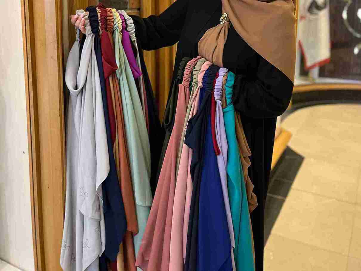 تصویر 2 از فروش عمده روسری کرپ حریر نارا + قیمت  صادراتی