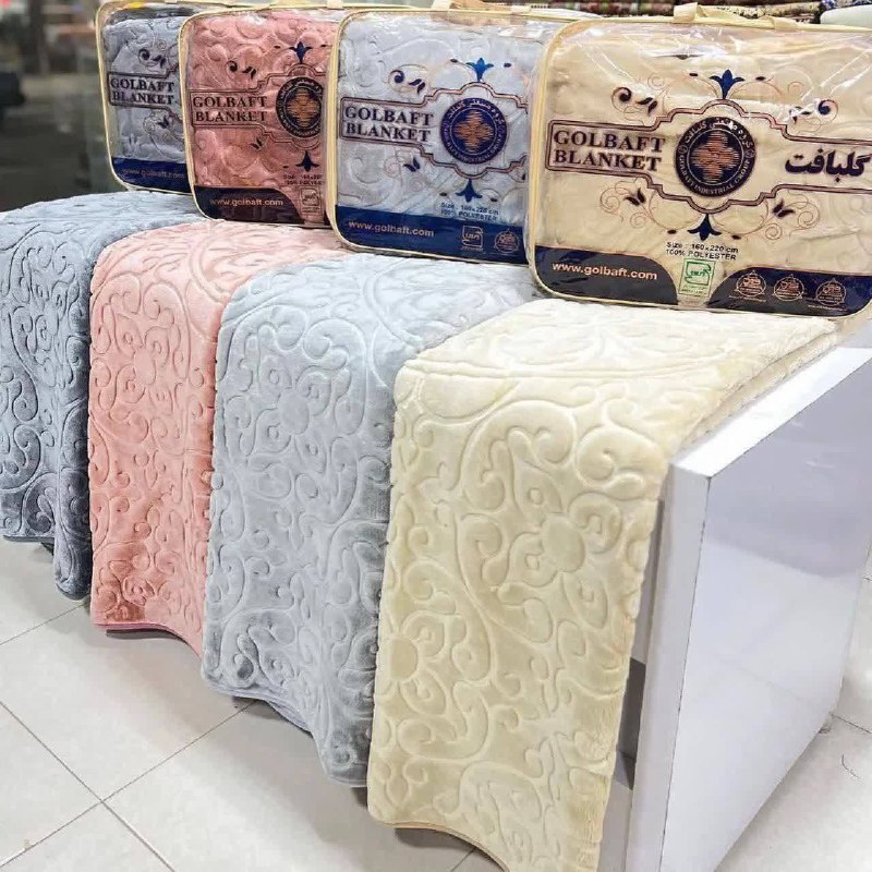 تصویر 1 از فروش عمده پتو گلبافت الوان و گلدار برای مغازه‌ داران و هتل‌ ها
