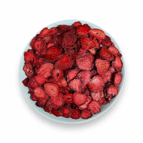 تصویر 1 از قیمت خرید توت فرنگی خشک بسته بندی عمده به صرفه و ارزان