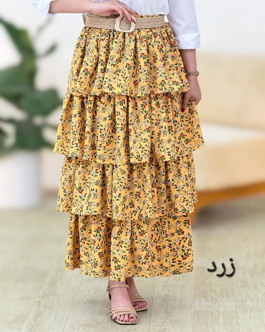 تصویر 1 از قیمت خرید دامن بلند چین دار