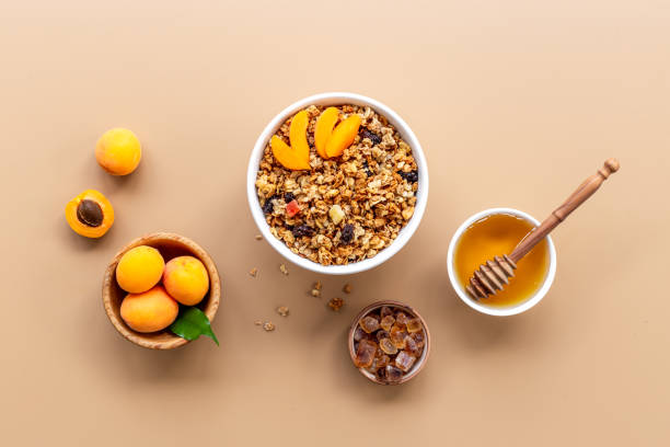 تصویر 1 از قیمت خرید گرانولا زردآلو بادام + فروش ویژه