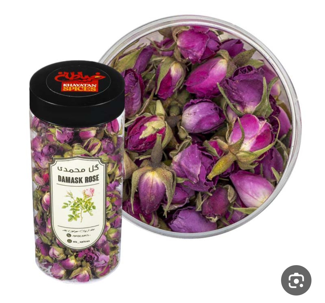 غنچه گل محمدی خشک با بسته بندی صادراتی و ارسالی فوری