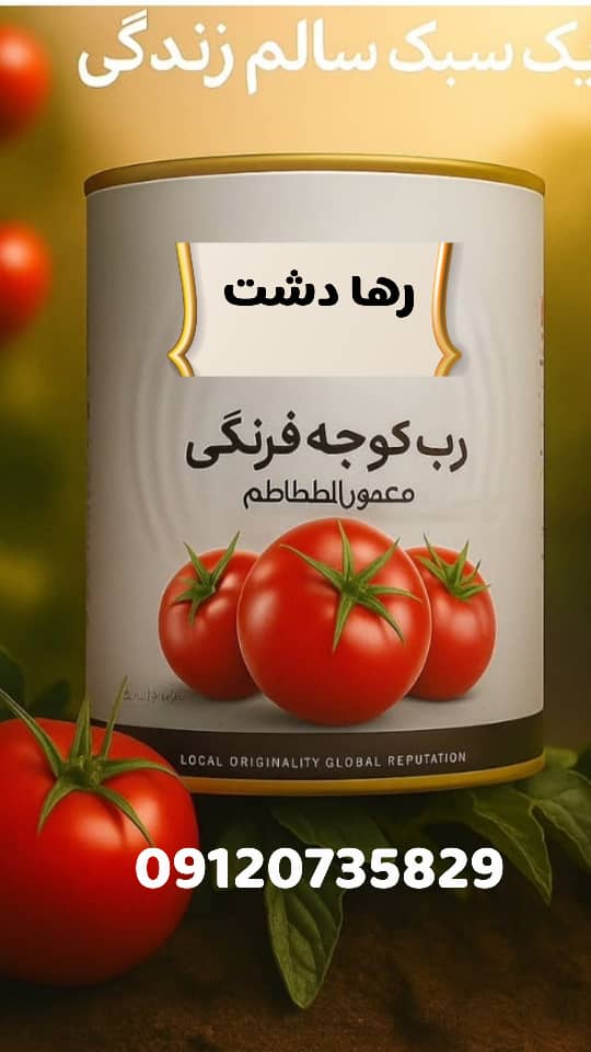 تصویر 1 از رب گوجه فرنگی 800 گرم رها دشت نیمه غلیظ