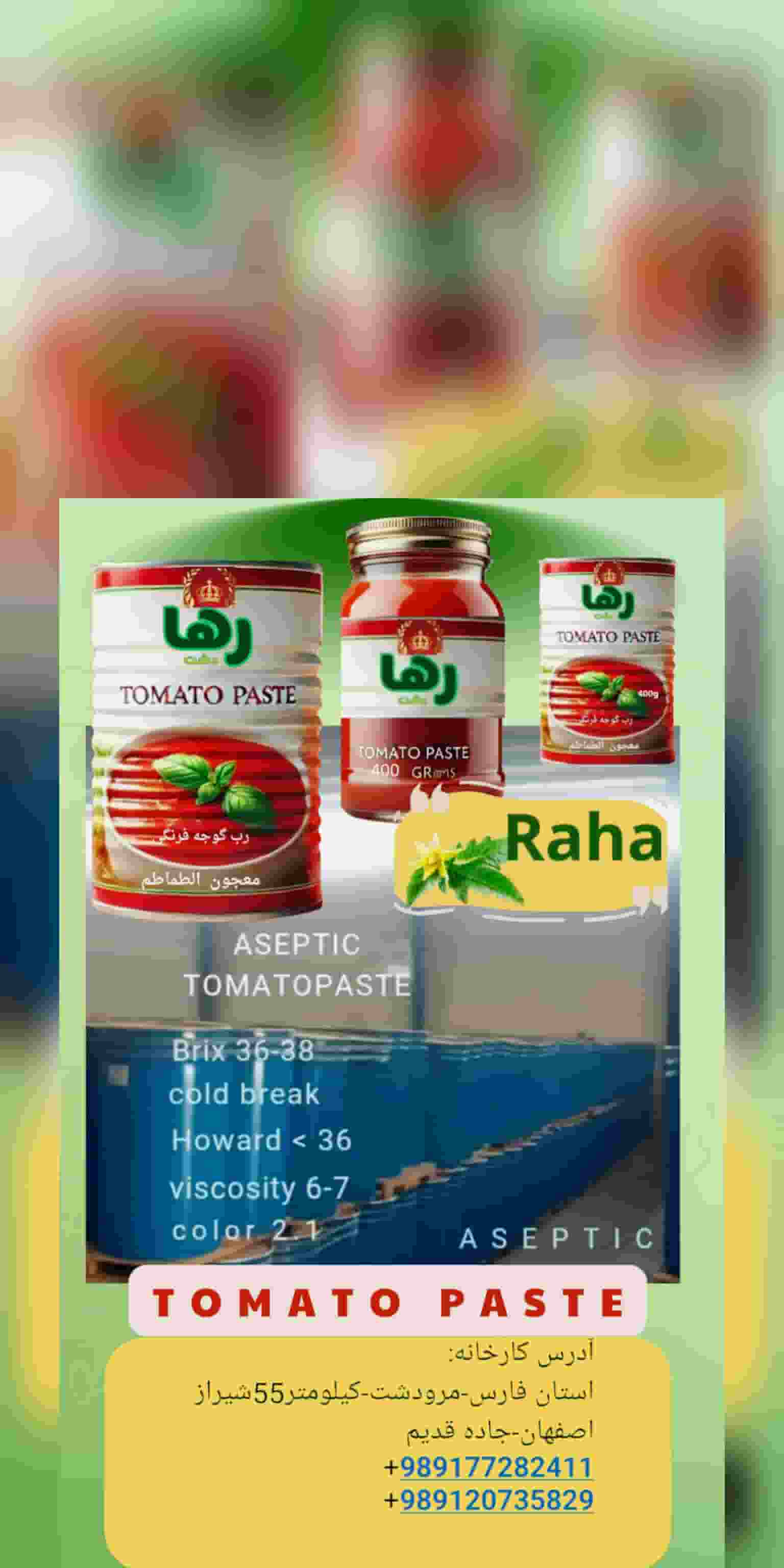 تصویر 4 از رب گوجه فرنگی 800 گرم رها دشت نیمه غلیظ