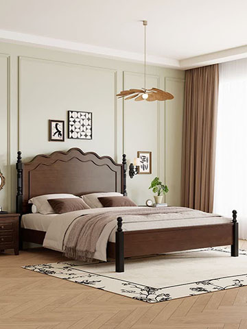 مدل تخت خواب چوبی جدید دو نفره