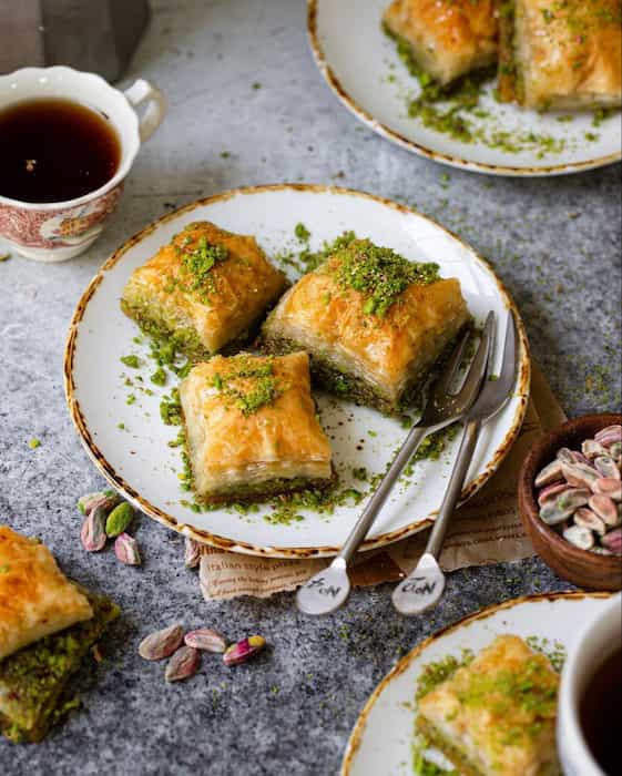 باقلوا پسته‌ ای صادراتی با کیفیت بالا و طعم عالی