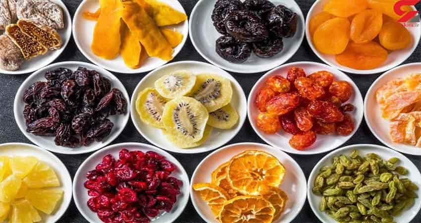 انواع میوه خشک طبیعی برای تغذیه سالم