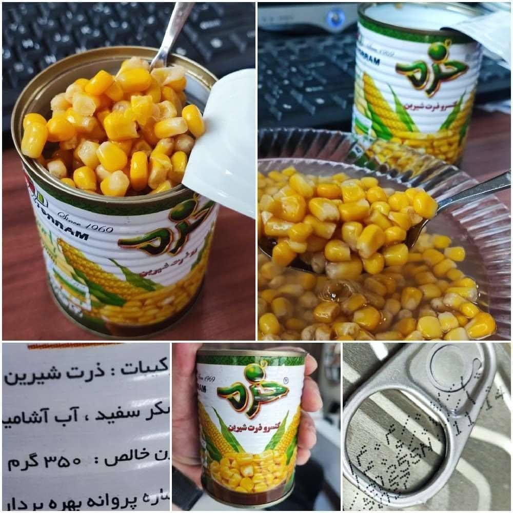 پخص عمده کنسرو ذرت خرم