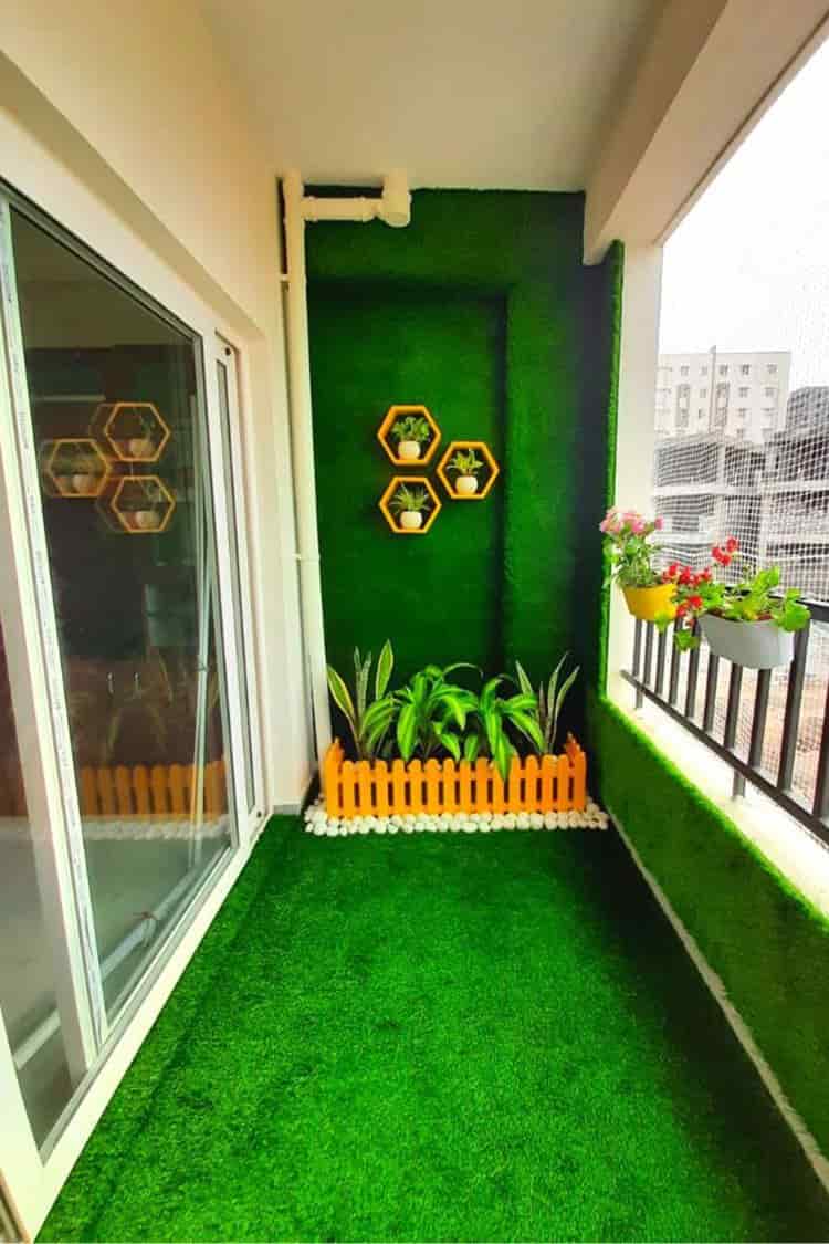 تصویر 2 از چمن مصنوعی برای بالکن و فضا های کوچک