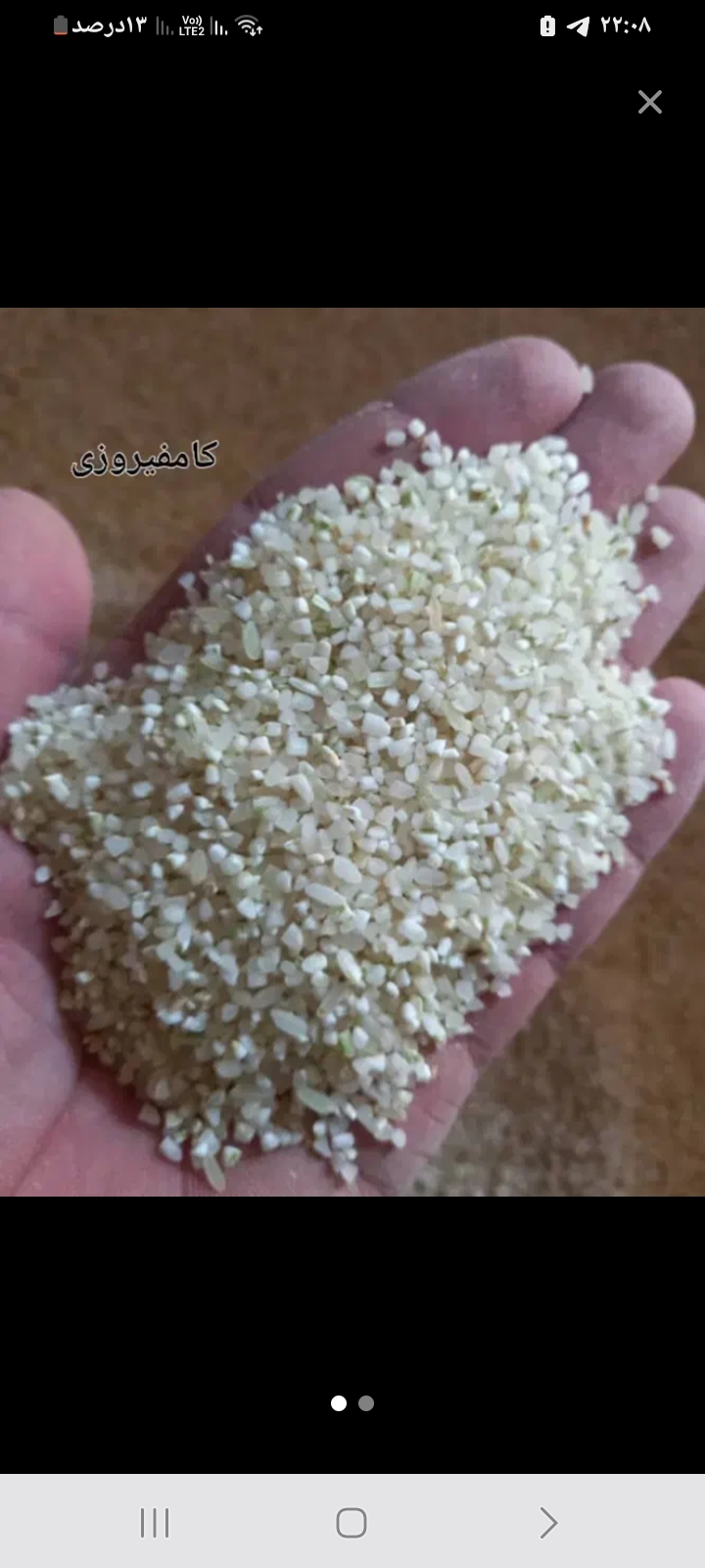 تصویر 3 از برنج نیم دانه کامفیروزی + فارس منطقه کامفیروز