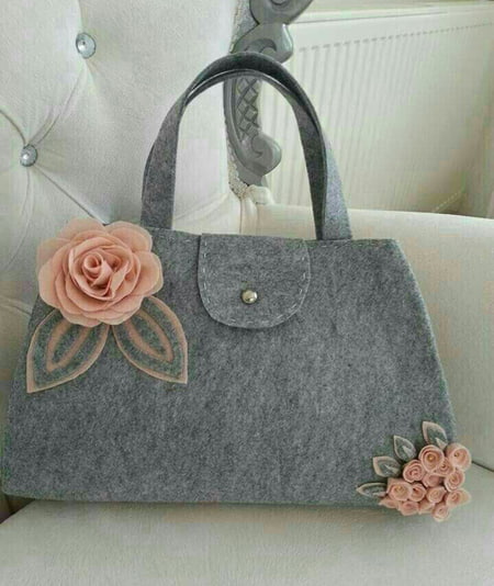 تصویر 1 از کیف نمدی جدید با طراحی مدرن و جذاب برای استفاده روزمره
