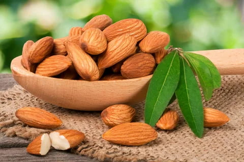 بادام درختی خام تازه و طبیعی بسته بندی شده