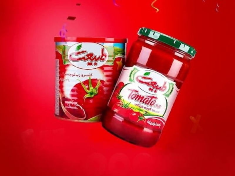 تصویر 3 از رب گوجه‌ فرنگی طبیعت تازه پخت با رنگ قرمز یکدست
