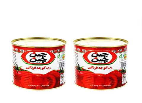 تصویر 2 از رب گوجه‌ فرنگی چین چین خوشرنگ با غلظت استاندارد و طعم عالی