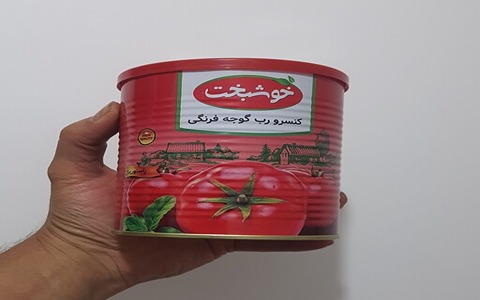 تصویر 3 از رب گوجه‌ فرنگی خوشبخت مخصوص پیتزا و سس‌ های خانگی