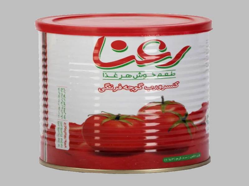 رب گوجه‌ فرنگی رعنا اقتصادی مناسب مصرف روزانه خانواده
