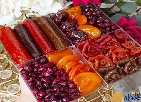 تصویر 2 از لواشک الو قرمز مخملی ترشین و لذیذ وعالی