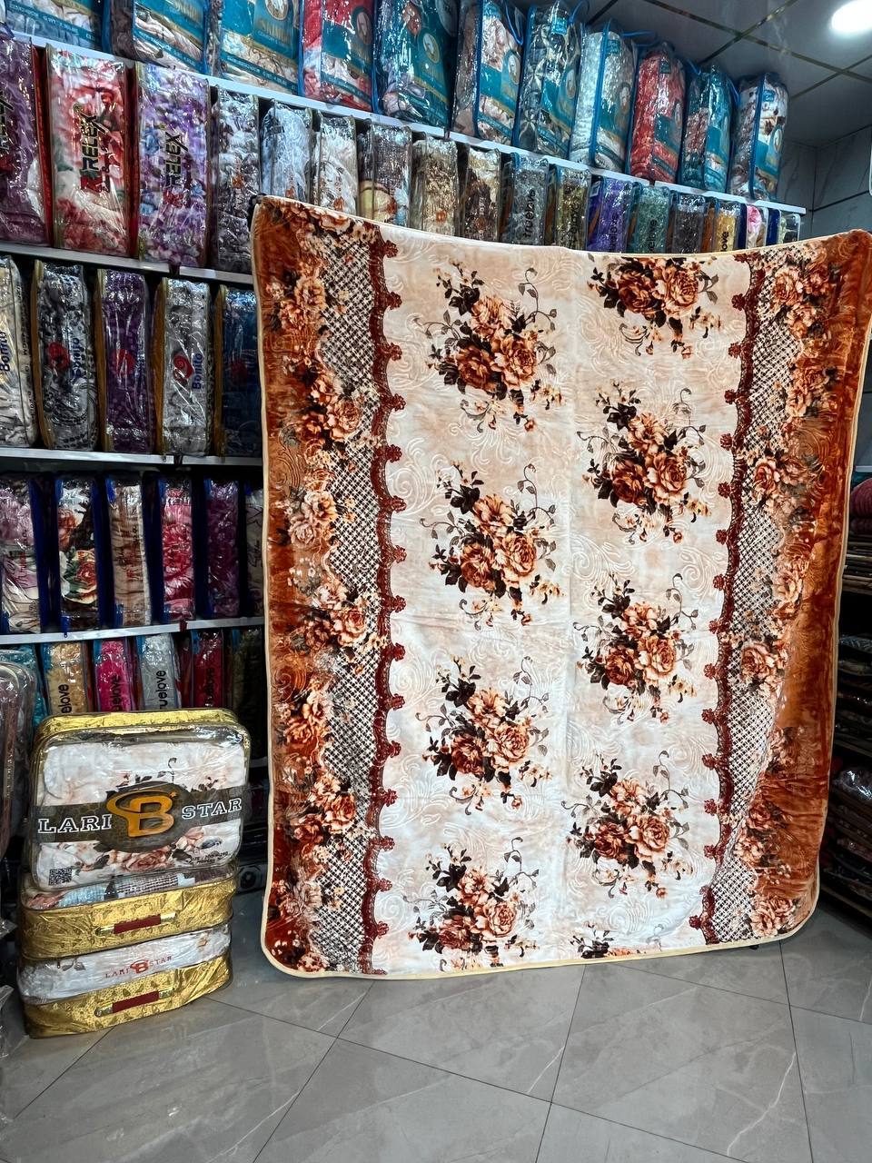 تصویر 1 از قیمت ارزان و پخش عمده پتو کلودی lary star