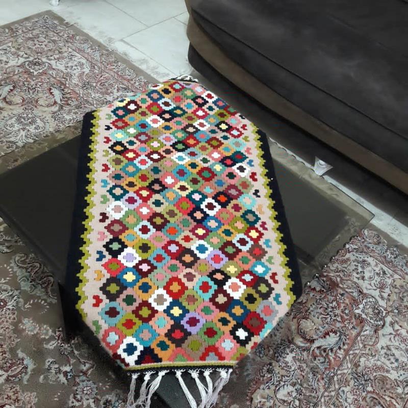 تصویر 3 از گلیم دستبافت عنبران دارای نقش سنتی