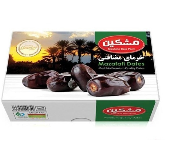 خرما مضافتی مشکین ۶۵۰ گرمی مناسب استفاده در صبحانه
