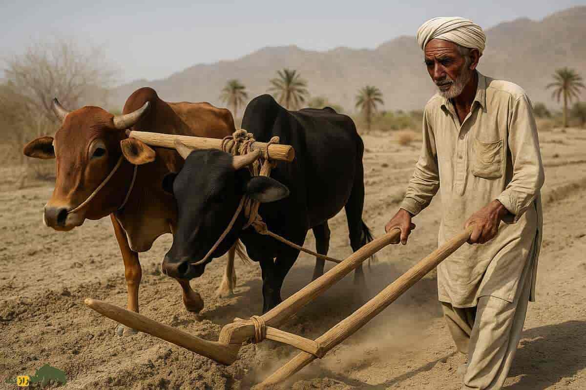 گاوآهن چوبی ساختار سنتی کارکرد ساده