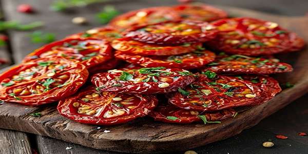 تصویر 4 از گوجه خشک طمع دار شده طبیعی تهیه شده از گوجه های تازه