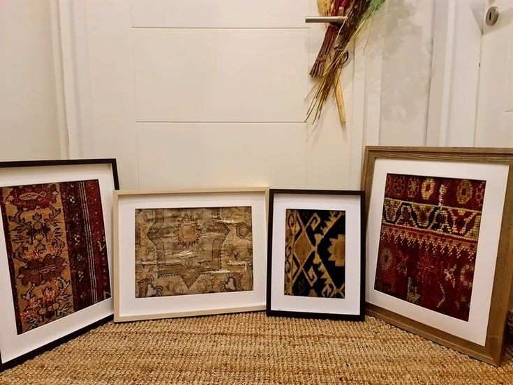 تابلو فرش هندسی انتزاعی با طراحی مینیمال و امروزی