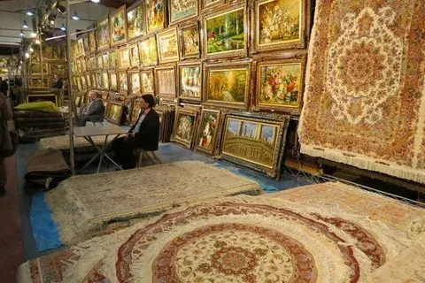 تصویر 4 از تابلو فرش هندسی انتزاعی با طراحی مینیمال و امروزی