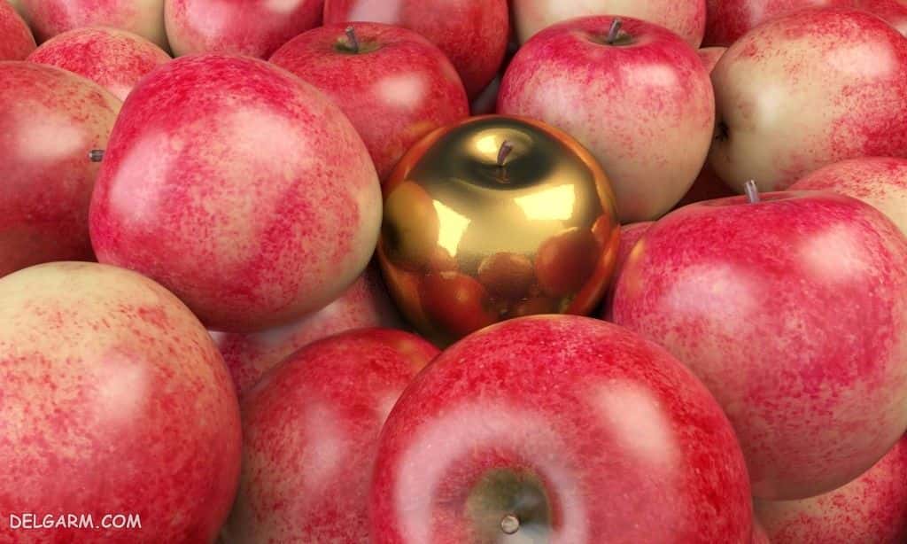 سیب گالا با رنگ بندی یکدست