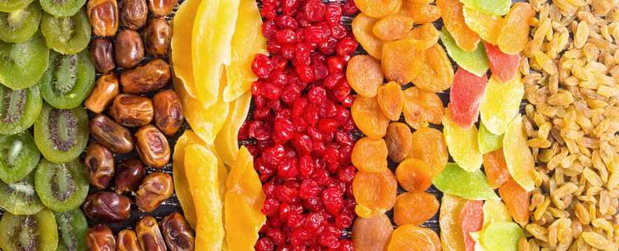 میوه خشک میکس تازه خشک شده با دستگاه صنعتی