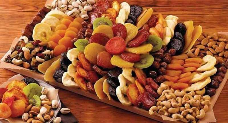 میوه خشک مخلوط تازه و خوش طعم با کیفیت عالی