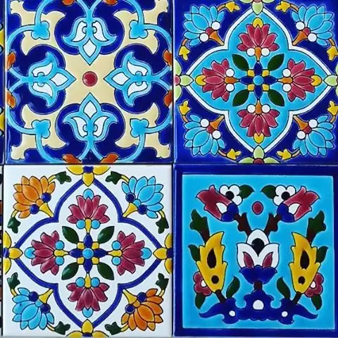 تصویر 3 از کاشی سنتی با طرح های هنری جهت تزیین فضاهای داخلی