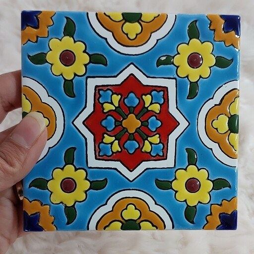 تصویر 4 از کاشی سنتی فیروزه ای برای دکوراسیون کلاسیک خانه