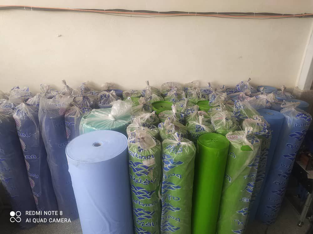 تصویر 1 از قیمت پارچه اسپان باند بیمارستانی 38 گرمی رنگی