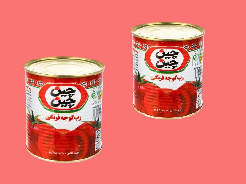 رب گوجه‌ فرنگی چین چین تهیه شده با نمک دریا و گوجه های تازه
