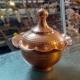 تصویر 4 از قندان مسی چکشی با هنر دست و جلوه چشم نواز